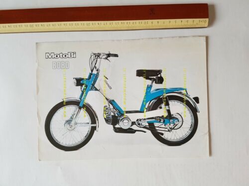 Motobi Bobo 50 anni 70 depliant italiano originale