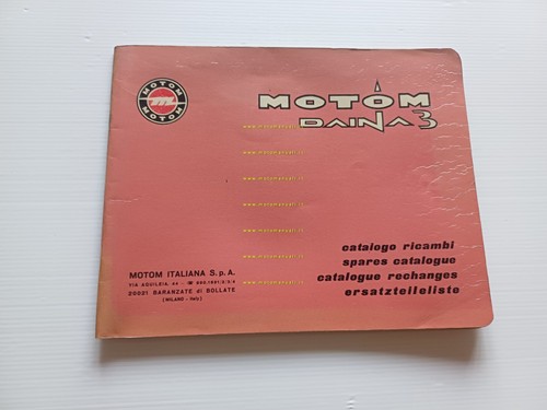Motom 50 Daina 3 1968 catalogo ricambi originale