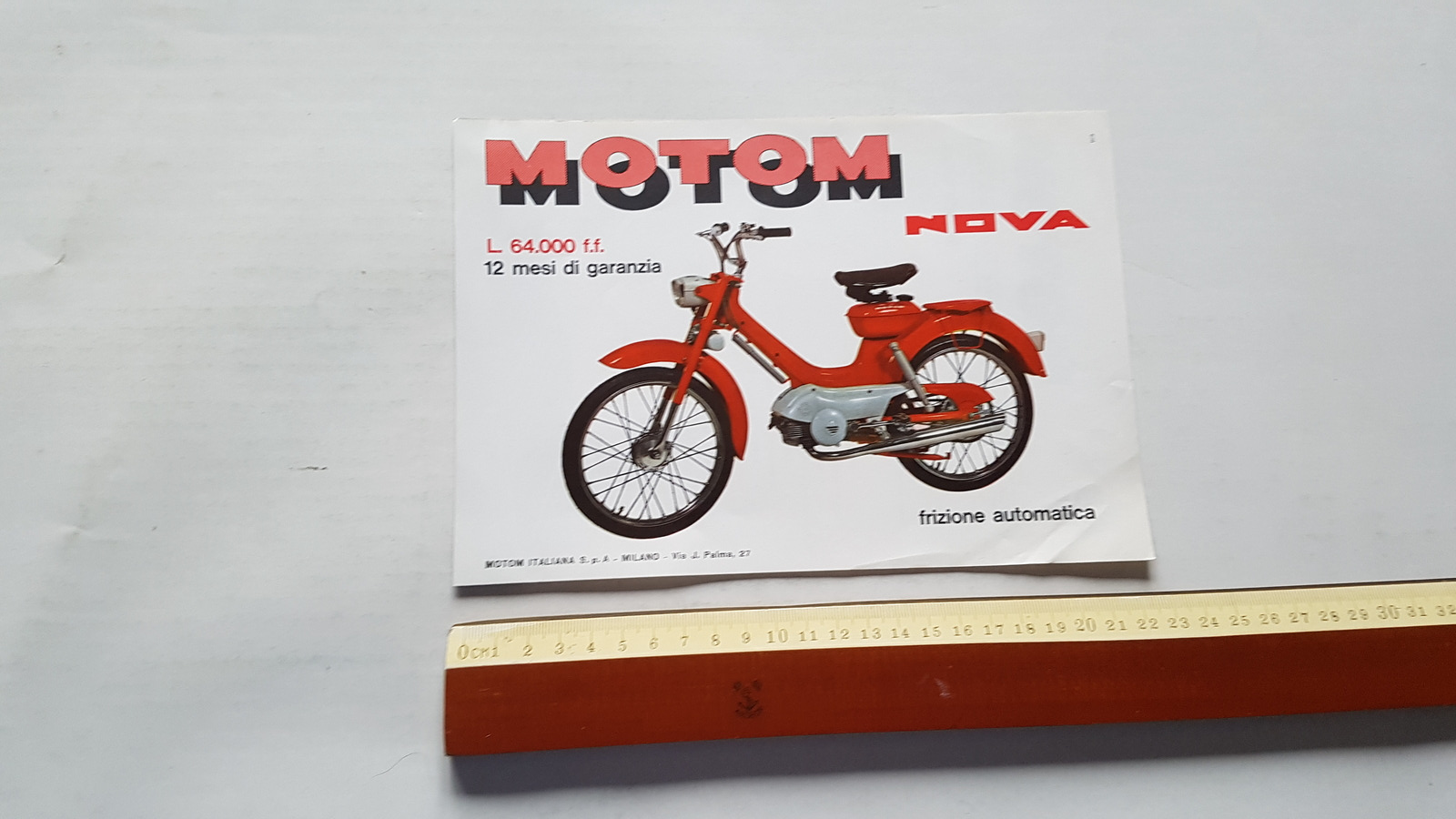 Motom 50 Nova 1966 depliant originale