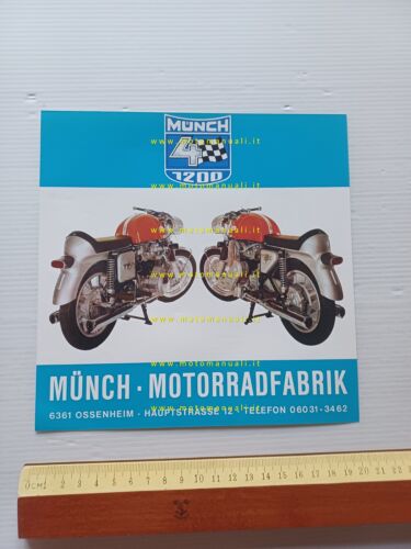 Munch 4 TTS 1200 1973 depliant italiano moto originale