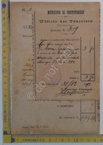 Municipio di Portotorres - Ordine di Esazione con ricevuta - …