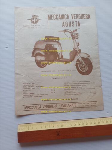 MV Agusta 125 Ovunque scooter 1953 depliant originale italiano