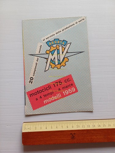 MV AGUSTA 175 CSTA - 175 CSTL 1959 depliant italiano …