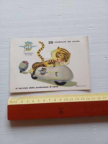 MV Agusta 20 campionati del mondo 1961 cartolina originale