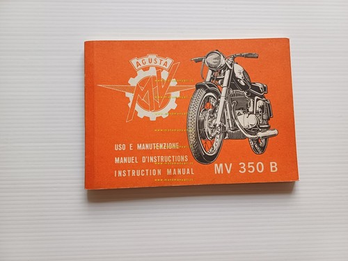 MV Agusta 350 B Sport Turismo 1971-2 manuale uso manutenzione …
