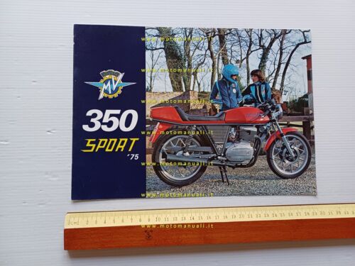 MV AGUSTA 350 Sport Ipotesi 1975 depliant originale italiano moto