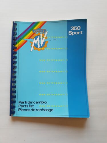 MV Agusta 350 Sport Ipotesi catalogo ricambi originale spare parts …