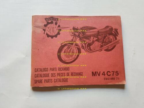 MV Agusta 750 4C Sport 1971 catalogo ricambi originale spare …