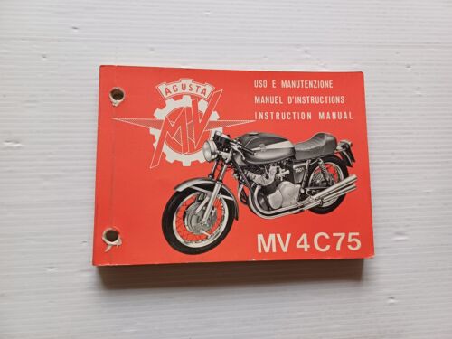 MV Agusta 750 4C Sport 1972 manuale uso manutenzione originale …
