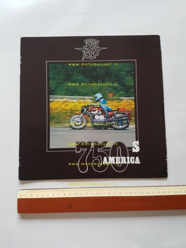 MV Agusta 750 S America 1975 depliant INGLESE originale brochure