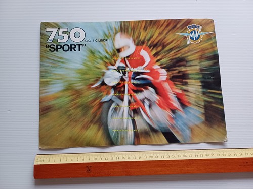 MV Agusta 750 Sport 4C 1974 depliant italiano originale
