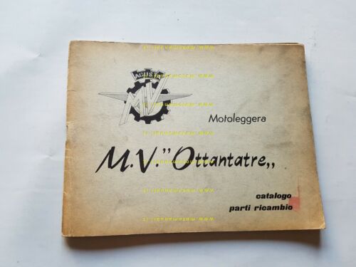 MV Agusta 83 1959 catalogo ricambi originale spare parts list