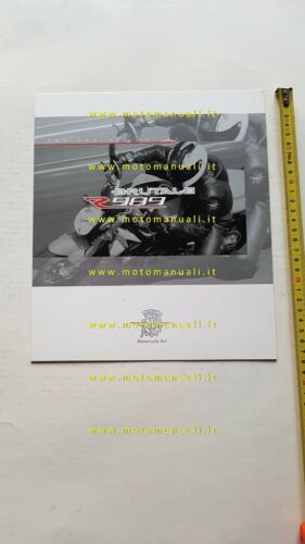 MV Agusta Brutale R 989 2008 depliant Inglese originale ENGLISH …