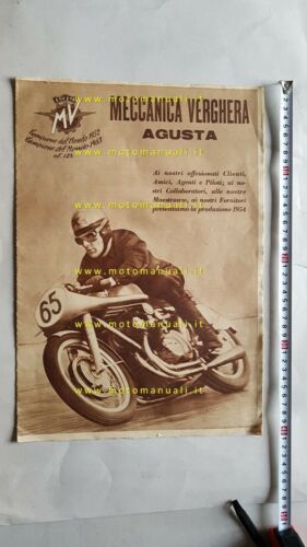 MV Agusta Rivista Ufficiale salone Milano 1954 originale no depliant …