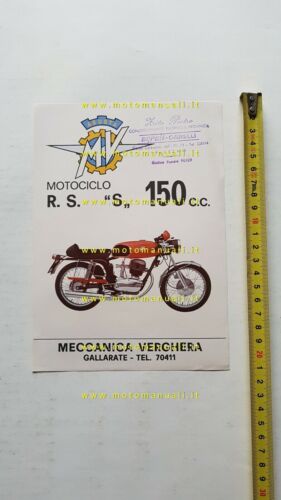 MV AGUSTA RSS 150 1970 depliant ITALIANO originale moto brochure