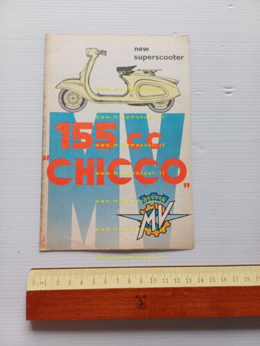 MV AGUSTA Scooter Chicco 155 1961 depliant originale testo INGLESE