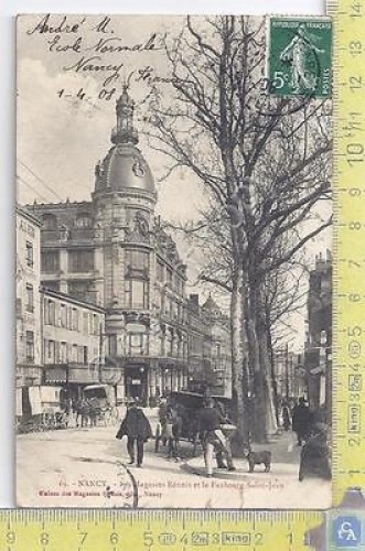 Nancy - Magazins Reunis - Vg Congo Belga - 1908 …