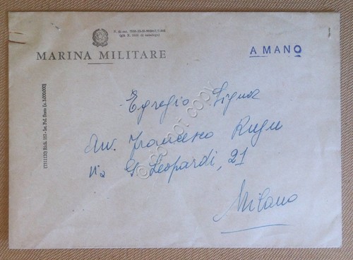 Navigazione - Busta della Marina Militare con documento - 1971