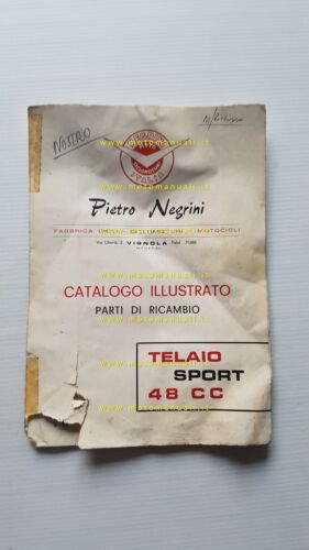 Negrini 48 Sport anni 50 catalogo ricambi TELAIO originale Spare …