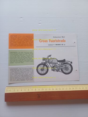 Negrini 50 Sport - Cross Fuoristrada 1968 depliant italiano originale