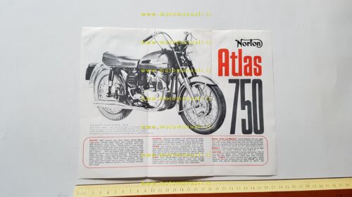 Norton Atlas 750 1965 Depliant INGLESE USA originale