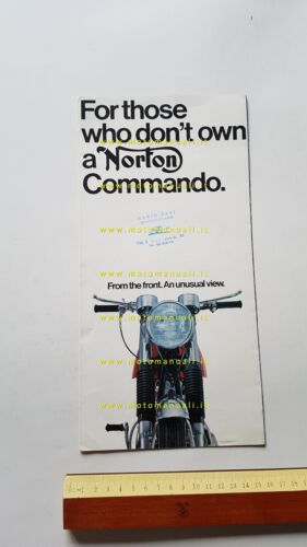 Norton Commando 750 Fastback 1969 depliant originale INGLESE