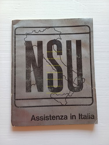 NSU elenco 1970 officine assistenza autorizzate Italia