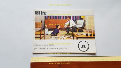 NSU Prinz III 1960 depliant originale italiano auto