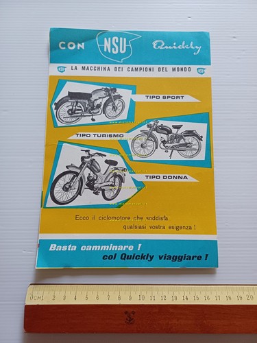 NSU Quickly 50 Sport - Turismo - Donna depliant anni …