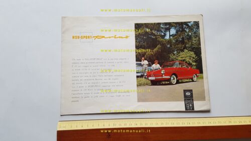 NSU Sport Prinz depliant originale italiano