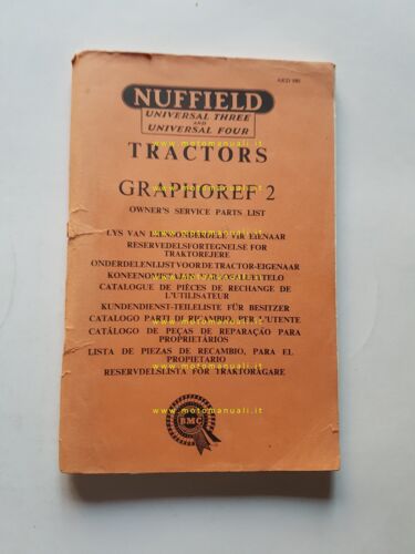 Nuffield trattore Graphoref 2 catalogo ricambi italiano originale