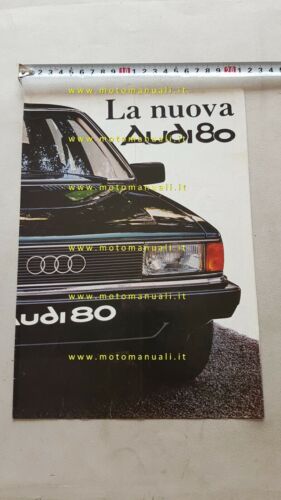 Nuova Audi 80 1978 depliant auto epoca originale brochure