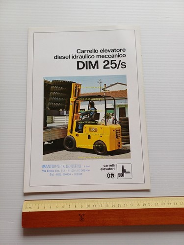 OM Carrello Elevatore Diesel Idr-Mecc DIM 25-S 1974 depliant originale …
