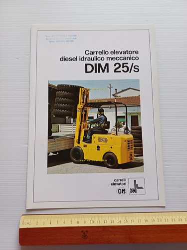 OM Carrello Elevatore Diesel Idr-Mecc DIM 25-S 1974 depliant originale …