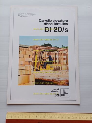 OM Carrello Elevatore Diesel Idraulico DI 20-S 1974 depliant originale …