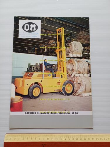 OM Carrello Elevatore Diesel Idraulico DI 65 1972 depliant originale