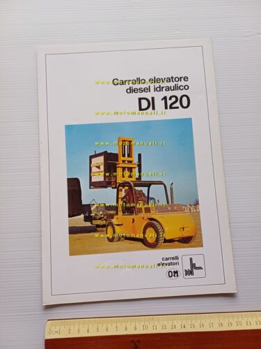 OM Carrello Elevatore Diesel Idraulico DI 120 1975 depliant originale …
