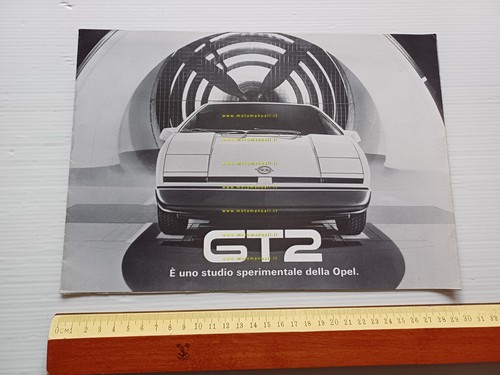 Opel GT2 prototipo 1975 depliant italiano originale