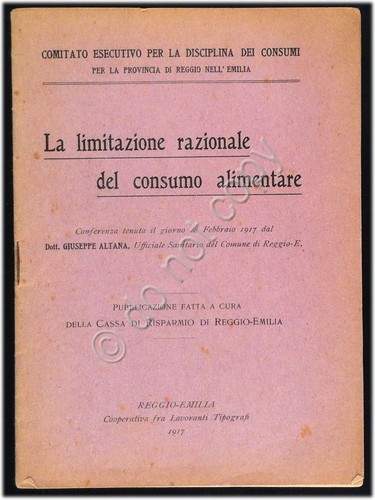 Opuscolo Autarchia - Comitato Disciplina Consumi - Reggio Emilia - …