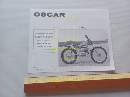 Oscar 50 Trial 1978 depliant francese originale