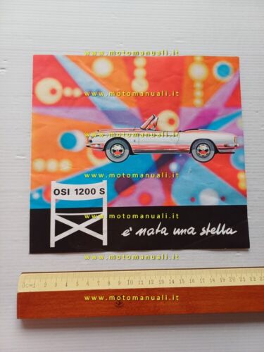 OSI 1200 S Spider 1964 depliant italiano originale