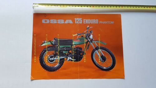 Ossa 125 Enduro Phantom 1975 depliant originale moto brochure