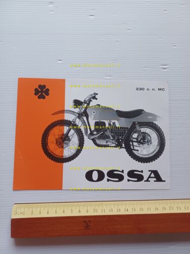 Ossa 230 MC 1966 depliant originale inglese