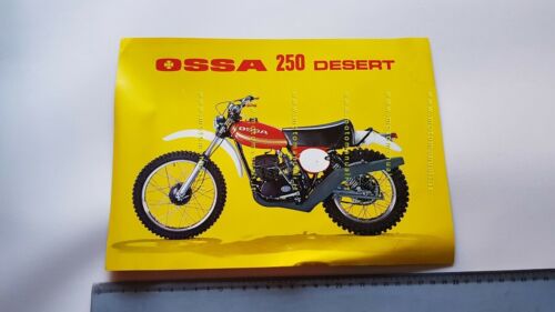 OSSA 250 Desert 1976 depliant originale brochure