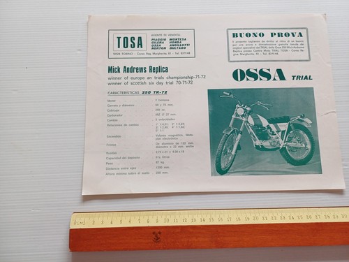 OSSA 250 Mick Andrews Replica 1972 depliant originale spagnolo