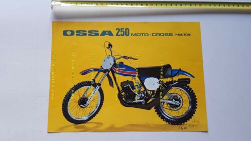 Ossa 250 Phantom Cross 1975 depliant originale moto brochure
