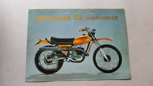 Ossa 250 Super Pioneer 1976 depliant moto ORIGINALE motorcycle brochure