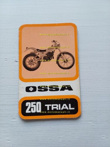 Ossa 250 Trial 1980 manuale uso manutenzione libretto istruzioni originale