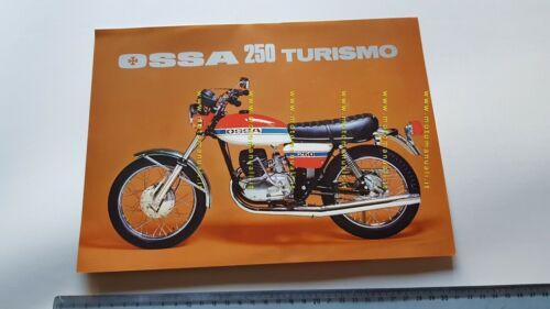 Ossa 250 Turismo 1975 depliant originale moto Spagnolo brochure