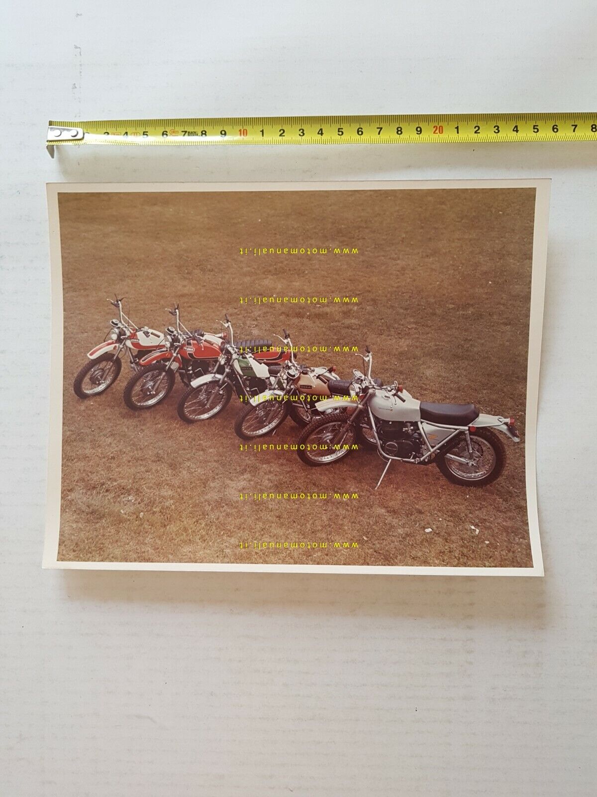 OSSA produzione modelli 1974 foto cartella stampa originale PRESS PHOTO